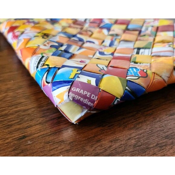 Nahui Ollin Clutch/Wristlet Candy Wrapper Multicolor Bag - Picture 8 of 8